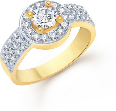 87% OFF on VK Jewels Round (CZ) Shaped for Women and Girls Alloy Cubic Zirconia Gold Plated Ring 87% OFF on VK Jewels Round (CZ) Shaped for Women and Girls Alloy Cubic Zirconia Gold Plated Ring