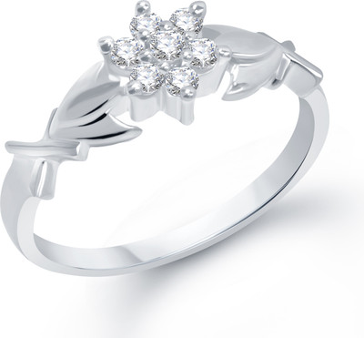 83% OFF on VK Jewels Prestige Shaped for Women and Girls Alloy Cubic Zirconia Rhodium Plated Ring