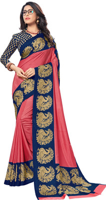 AJS Printed Daily Wear Art Silk Saree(Multicolor)
