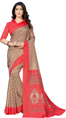 SGM Self Design, Printed, Graphic Print Mysore Pure Silk Saree(Pink)