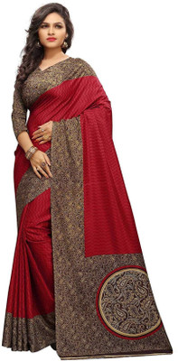 AJS Printed Bollywood Art Silk Saree(Multicolor)