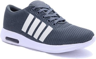 BERSACHE Sports Shoes,Running Shoes, Lace Up, Gym Shoes, Top Rated Canvas Upper Extra Light Weight Shoes For Men Running Shoes For Men(Grey , 9)