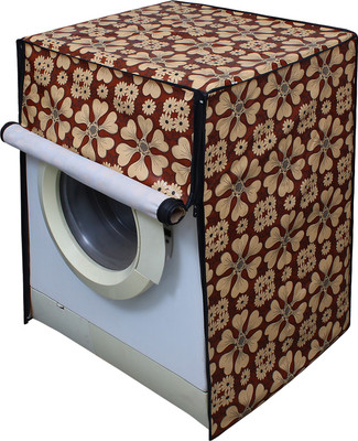 LITHARA Front Loading Washing Machine  Cover(Width: 60.96 cm, Beige, Gold)
