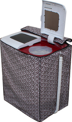 LITHARA Semi-Automatic Washing Machine  Cover(Width: 80.01 cm, Purple, Grey)