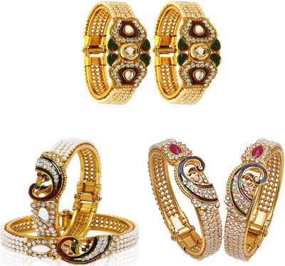 JSD Alloy Gold-plated Kada(Pack of 6)