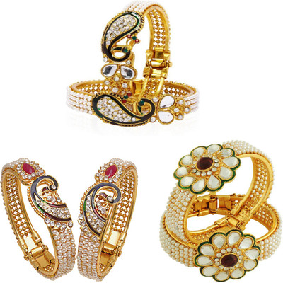 JSD Alloy Gold-plated Kada(Pack of 6)