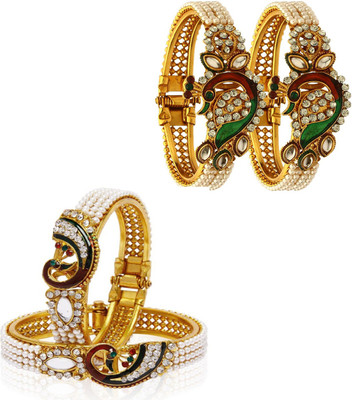 JSD Alloy Gold-plated Kada(Pack of 4)