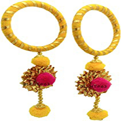khandelwal impex Silk Dori Pearl Bangle Set(Pack of 2)