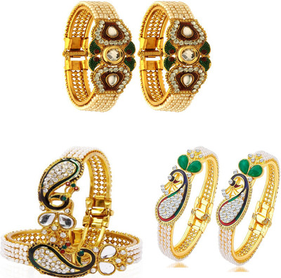JSD Alloy Gold-plated Kada(Pack of 6)