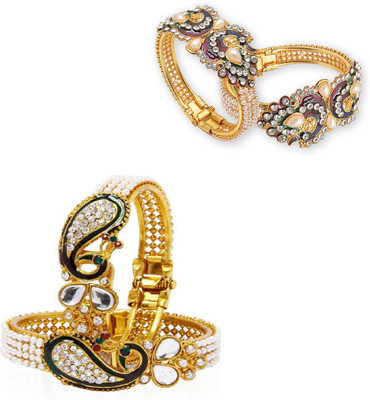 JSD Alloy Gold-plated Bracelet Set(Pack of 4)