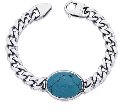 Peora Silver Turquoise Silver Bracelet