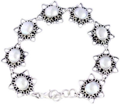 Belle Creations Sterling Silver Pearl Bracelet