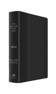 The Jeremiah Study Bible, NIV (Large Print, Black W/ Burnished Edges) Leatherluxe W/Thumb Index(English, Leather / fine binding, Jeremiah David)