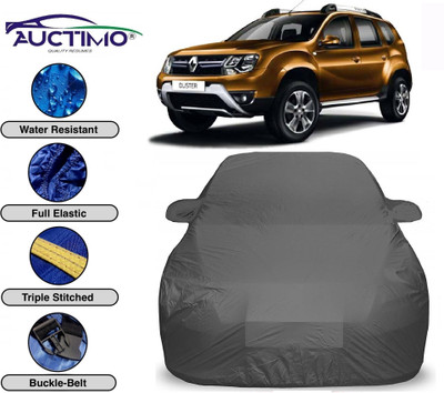 AUCTIMO Car Cover For Renault Duster (With Mirror Pockets)(Grey)