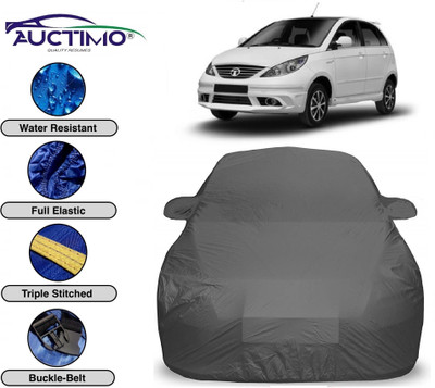 AUCTIMO Car Cover For Tata Indica Vista (With Mirror Pockets)(Grey)