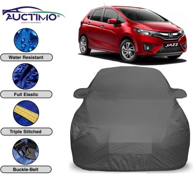 AUCTIMO Car Cover For Honda Jazz (With Mirror Pockets)(Grey)