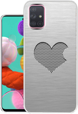 Case Club Back Cover for Samsung Galaxy A51(Silver, Grip Case, Silicon, Pack of: 1)
