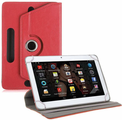 TGK Flip Cover for IBALL Slide 3G 1026-Q18 (10.1 inch) Tablet(Red, Cases with Holder)