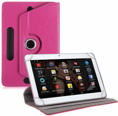 TGK Flip Cover for IBALL Slide 3G 1026-Q18 (10.1 inch) Tablet(Pink, Cases with Holder)