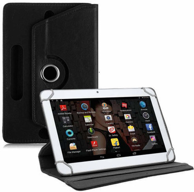 TGK Flip Cover for IBALL Slide 3G 1026-Q18 (10.1 inch) Tablet(Black, Cases with Holder)