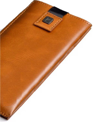 Realtech Pouch for Motorola Moto E3 Power(Brown, Dual Protection)