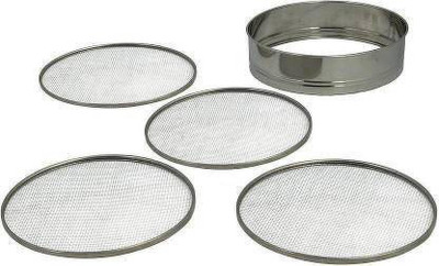 kamla High Quality Stainless steel foldable 4 in 1 aata chalni Collapsible Sieve(Steel Pack of 1)