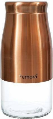 Femora Glass Grocery Container  - 1750 ml(Gold)