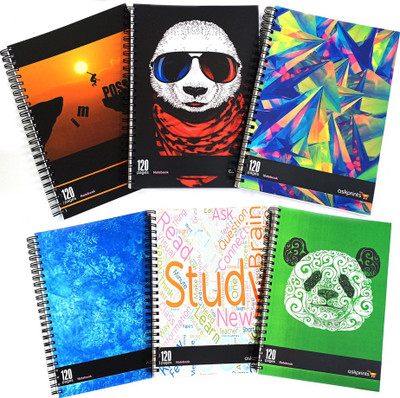 Askprints notebook A5 Notebook ruled 120 Pages(Multicolor, Pack of 6)