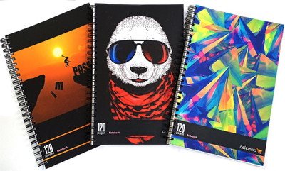 Askprints note books A5 Notebook ruled 120 Pages(Multicolor, Pack of 3)