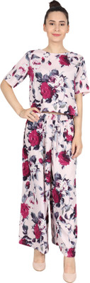 Aniyank Women Crop Top Palazzo Set