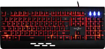 Redgear MT-01 Blaze 3 Color LED Wired USB Gaming Keyboard  (Black)