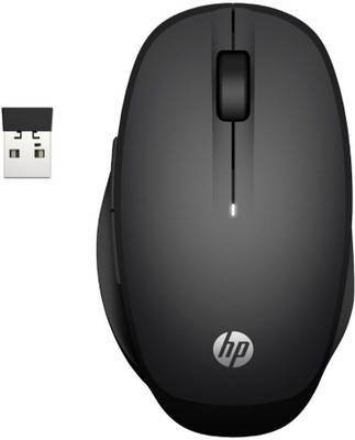 HP Dual mode Wireless Ambidextrous Optical Mouse  with Bluetooth(2.4GHz Wireless, Black)