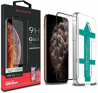 Kapaver Edge To Edge Tempered Glass for Apple iPhone 11 Pro(Pack of 1)