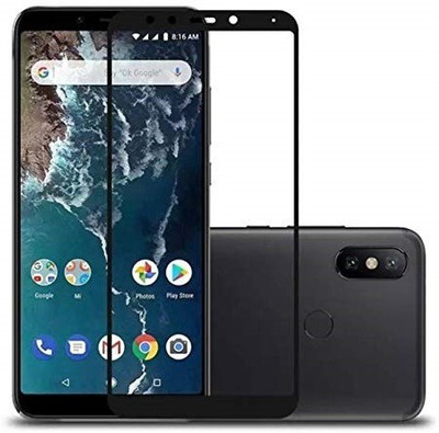 BRENZZ Edge To Edge Tempered Glass for Mi A2(Pack of 1)