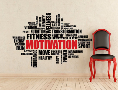 marvellous 90 cm m_takatmotivation Self Adhesive Sticker(Pack of 1)