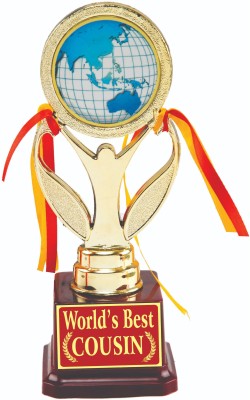 AARK INDIA Cousin (Brother Sister) Birthday/Anniversary/Festival/Rakhi/Bhai Dooj Gift:Trophy:Award (PC001098) Trophy(8.5 Inch)