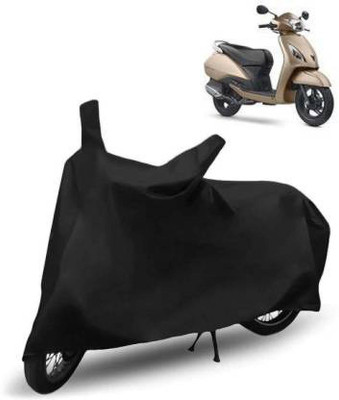 Mdstar Waterproof Two Wheeler Cover for TVS(Jupiter, Black)