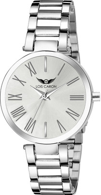 LOIS CARON LCS-4676 WHITE DIAL AND SILVER BRACELET WATCH Analog Watch -...