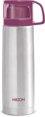 MILTON Glassy 750 ml Flask(Pack of 1, Pink, Steel)