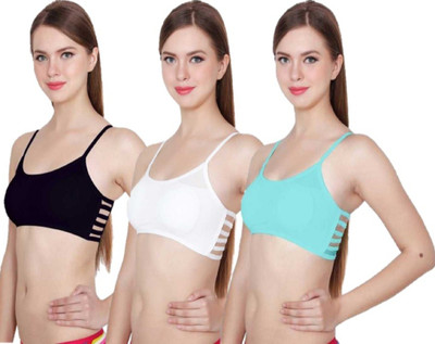 SaiB Women Sports Lightly Padded Bra(Multicolor)