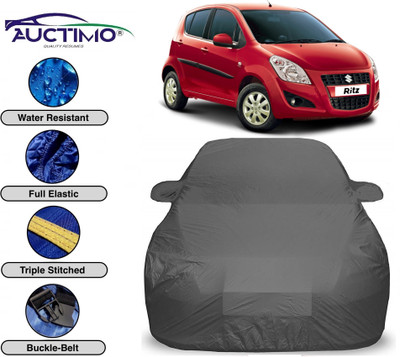 AUCTIMO Car Cover For Maruti Suzuki Ritz (With Mirror Pockets)(Grey)