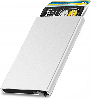NAZO 7 Card Holder(Set of 1, Silver)
