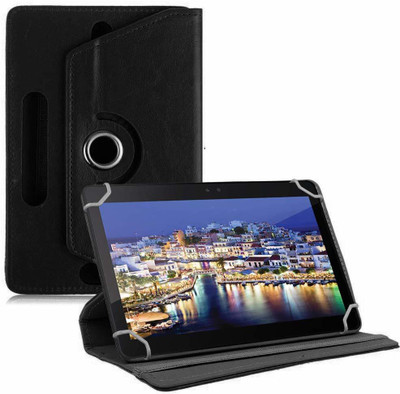 TGK Book Cover for iBall Slide 3GQ1035 Tablet 10.1 inch(Black, Cases with Holder)