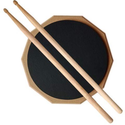 HIMANSHU MUSICALS Double Sided Drum Practice Pad(8 inch)