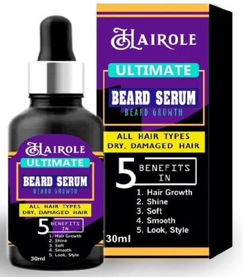 Hairole Ultimate Beard Growth Serum With 5 Ultimate Benefits  (30 ml)