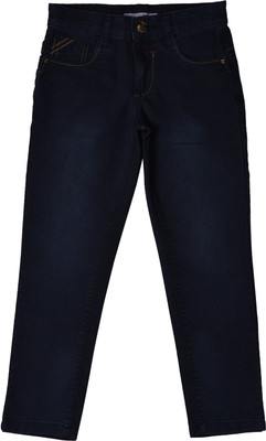 Wishkaro Regular Boys Dark Blue Jeans