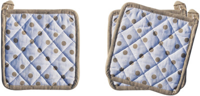 AIRWILL Blue Cotton Kitchen Linen Set(Pack of 3)