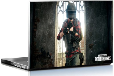 PIXELARTZ Laptop Skin - PUBG Player - PlayerUnknown's Battlegrounds - HD Quality - 15.6 Inches Vinyl Laptop Decal 15.6
