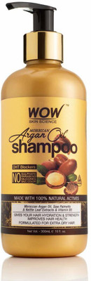 WOW SKIN SCIENCE Moroccan Argan Oil Shampoo (with DHT Blocker) - 300 mL(300 ml)