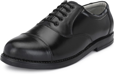 KATENIA Leather Formal Oxford For Men(Black , 7)